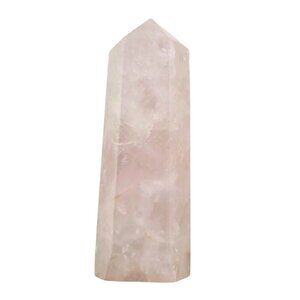 Rose Quartz Crystal Tower Point Hexagonal 4 Inches Polished Natural Stone